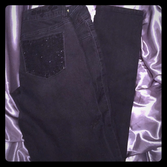 Indigo Rein Denim - Indigo off black skinny jeans size 11